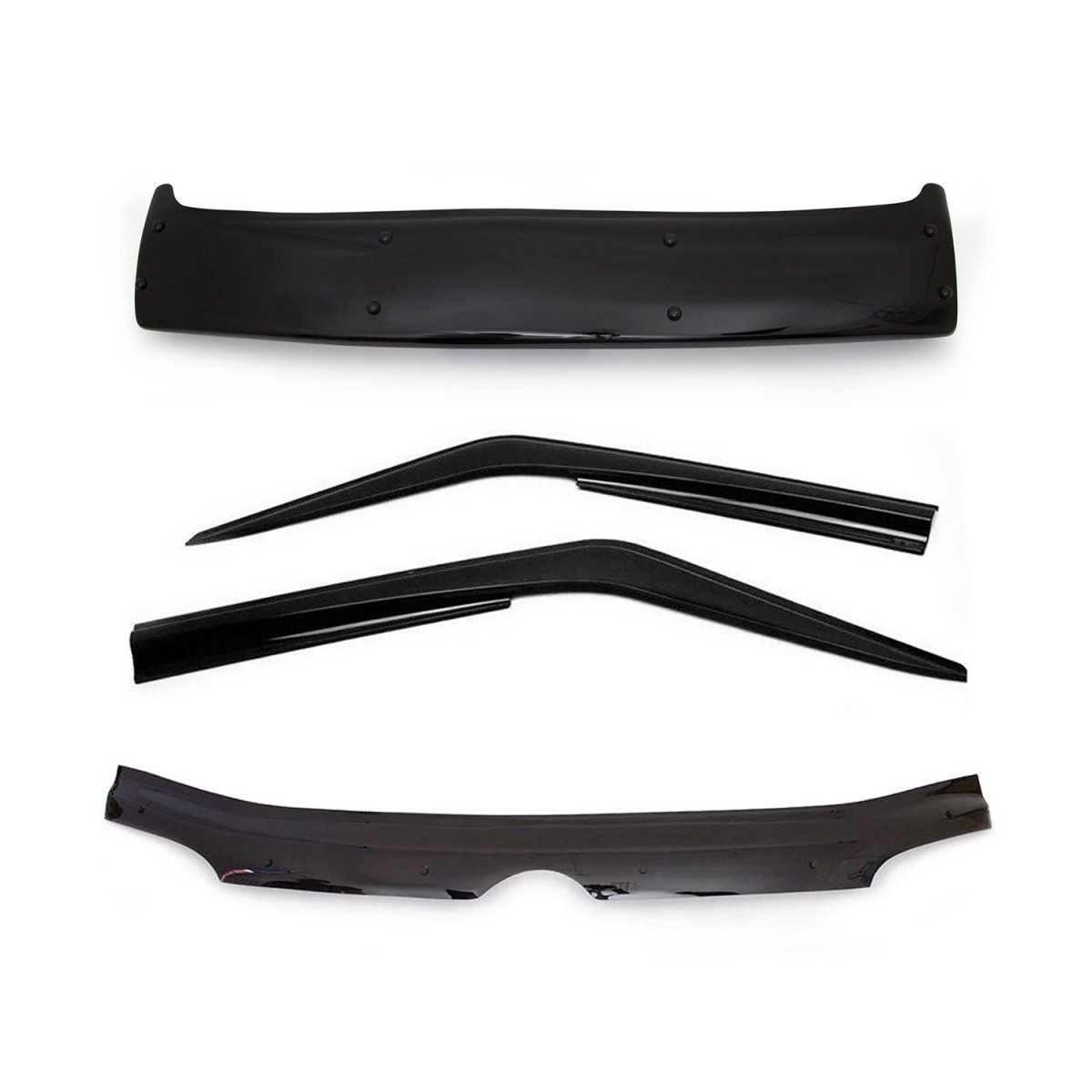 Mercedes Sprinter W903 Sun Deflector and Hood Deflector Kit - Omac - Wind Deflector 2Pcs - '00-'06 Mercedes Sprinter W903 Sun Deflector and Hood Deflector Kit - Omac - Wind Deflector 2Pcs - '00-'06